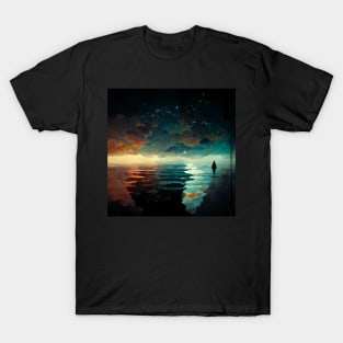 Starry Night River T-Shirt